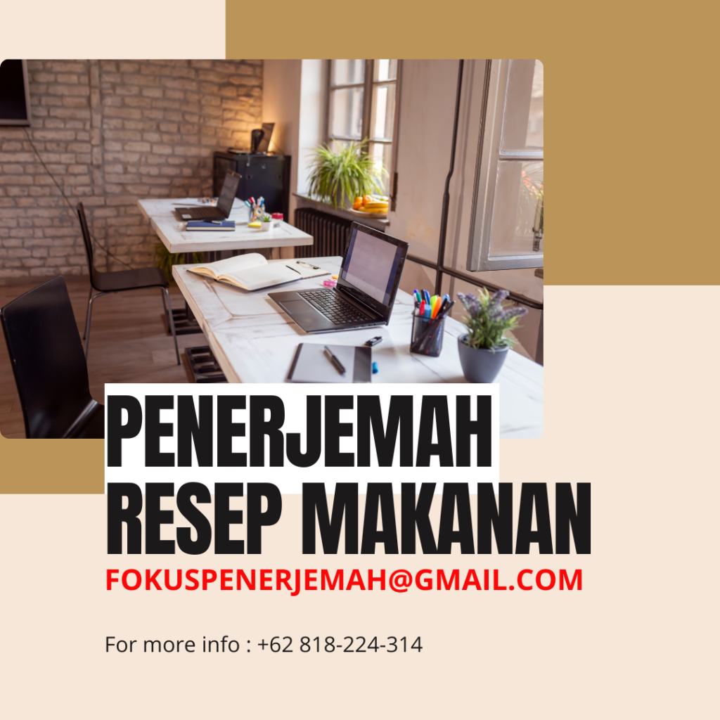 PENERJEMAH RESEP MAKANAN