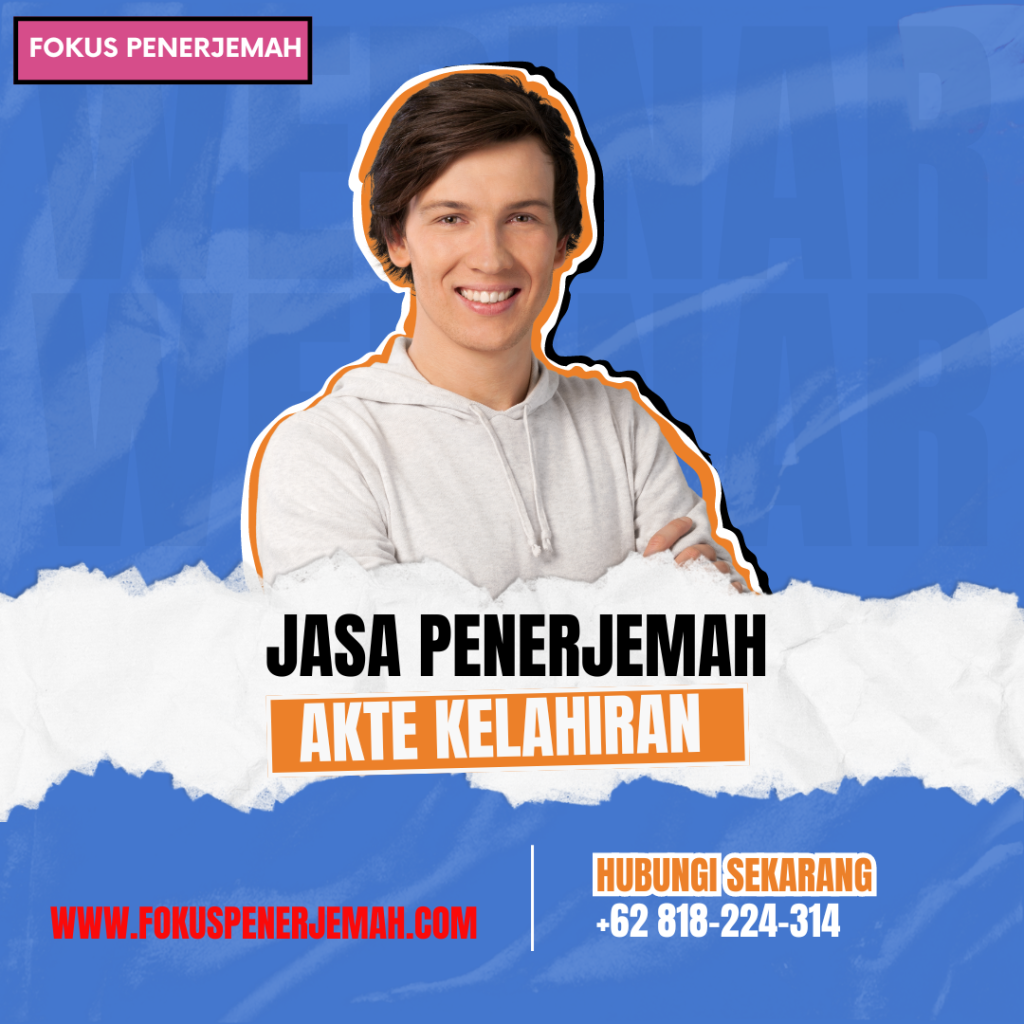 jasa penerjemah akte kelahiran